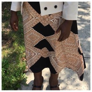 Studded Diamond Shaped Maxi Skirt - PLUS